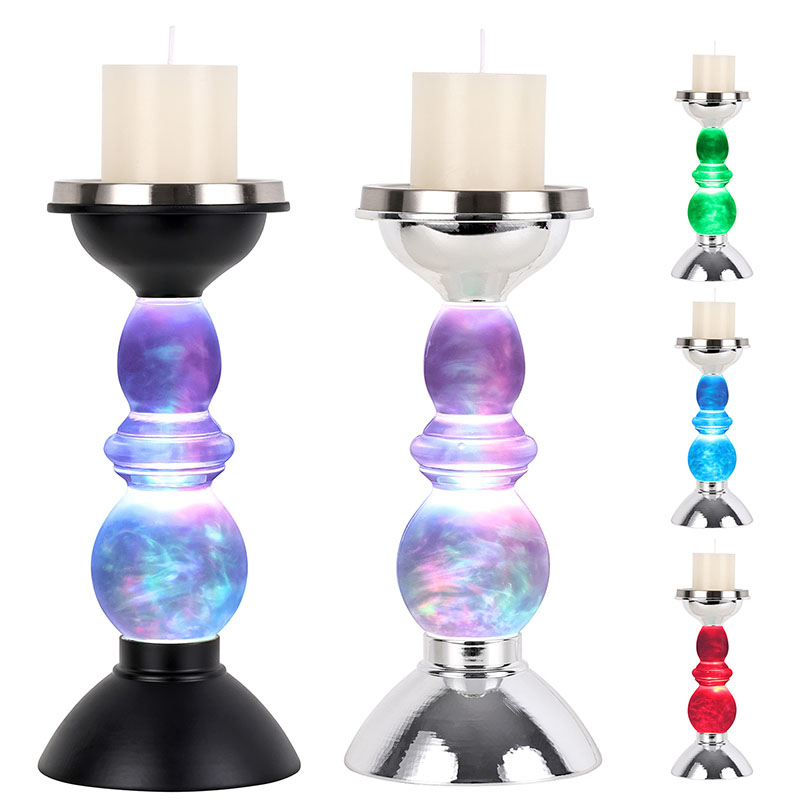 キャンドルシェード付き曇り夜の光