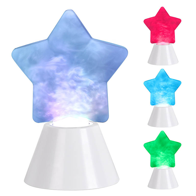 プラスチックベースの曇りの星の液体ナイトライト