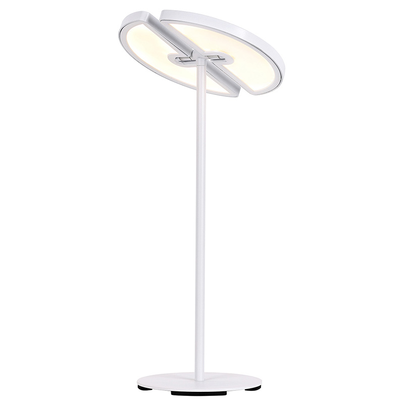 デュアルムーン調整可能な LED デスクランプ (色温度制御付き)