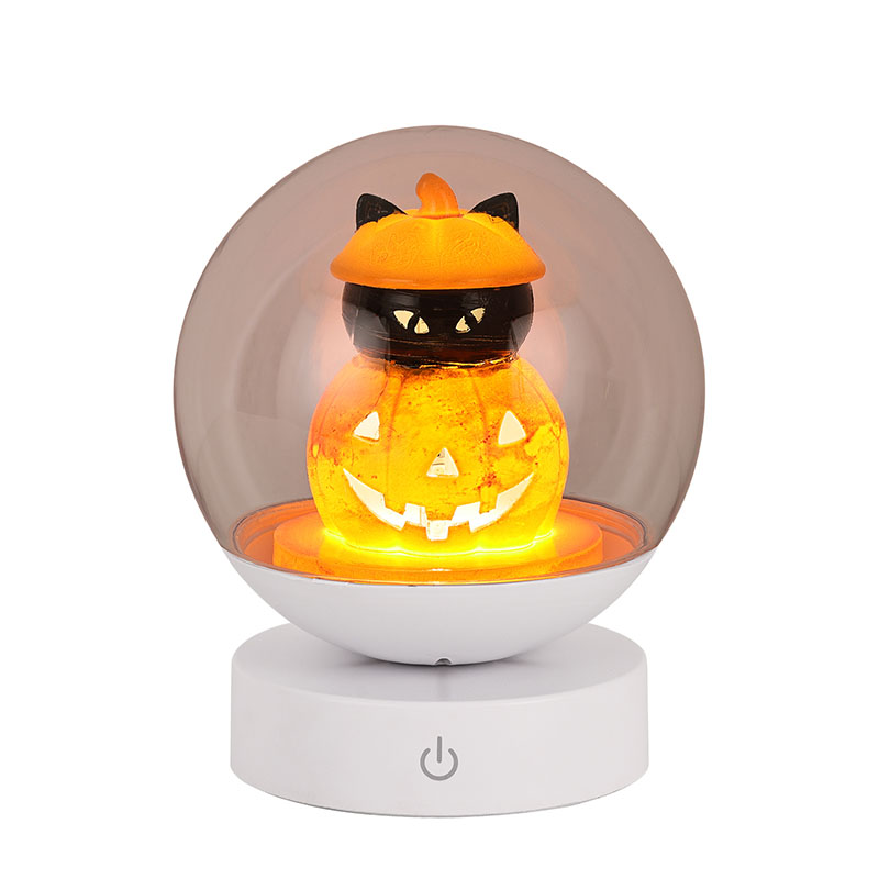 充電式ハロウィンパンプキンナイトライト、パンプキンヘッド付き
