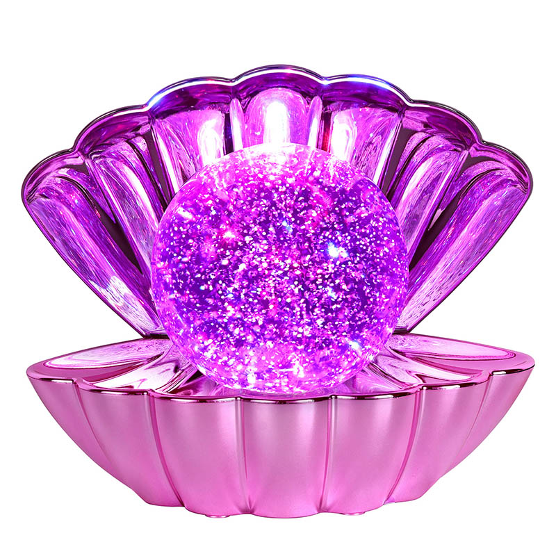 グリッターリキッド入りRGBシェルランプ